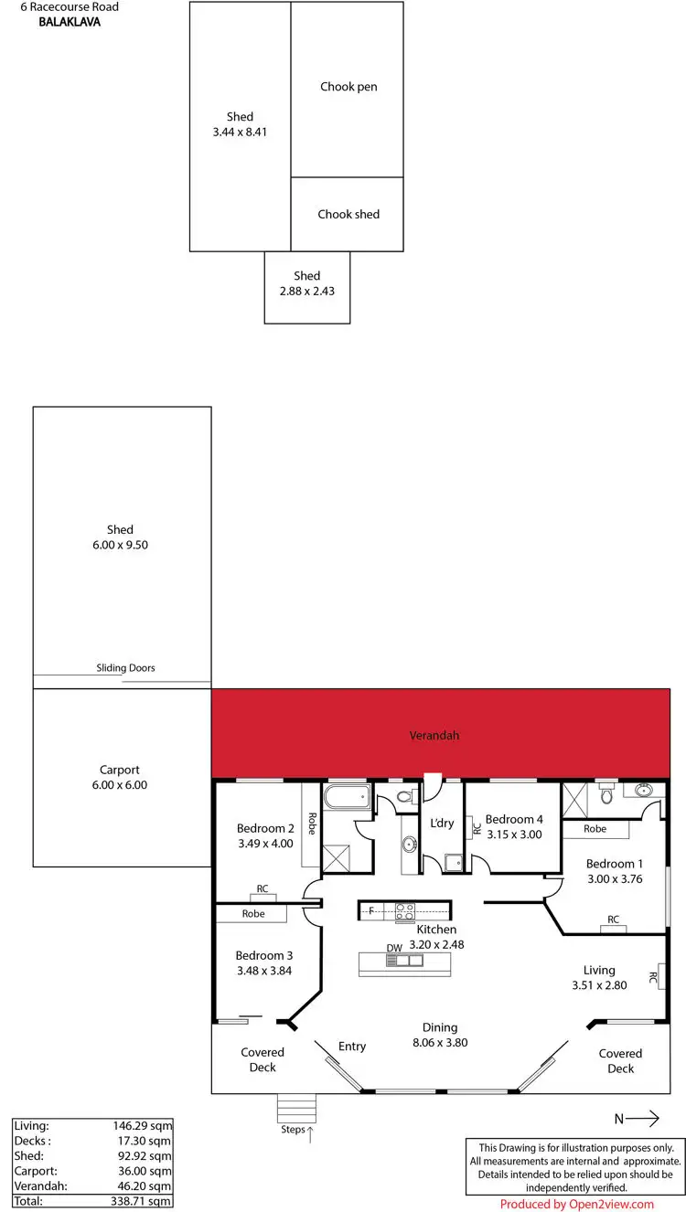 Floorplan of Homely house listing, 6 Racecourse Road, Balaklava SA 5461