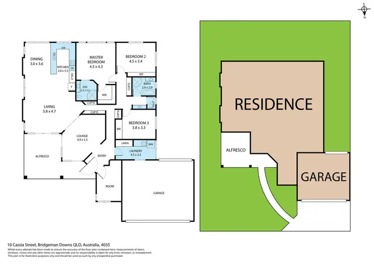 Floorplan of Homely house listing, 10 Cassia Street, Bridgeman Downs QLD 4035