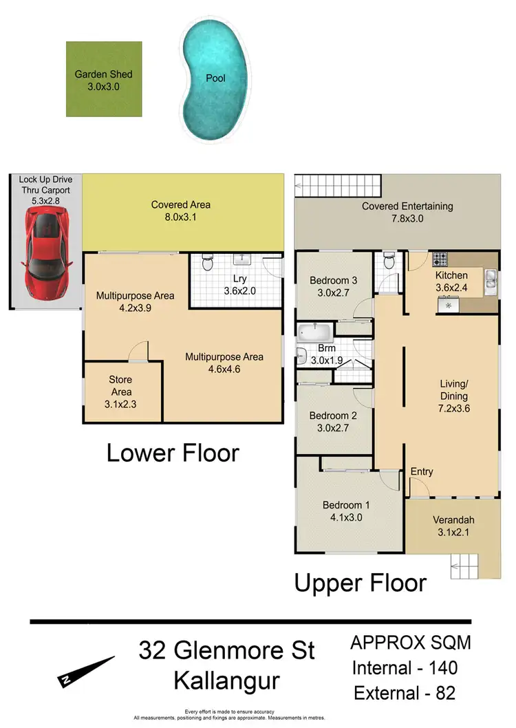 Floorplan of Homely house listing, 32 Glenmore Street, Kallangur QLD 4503