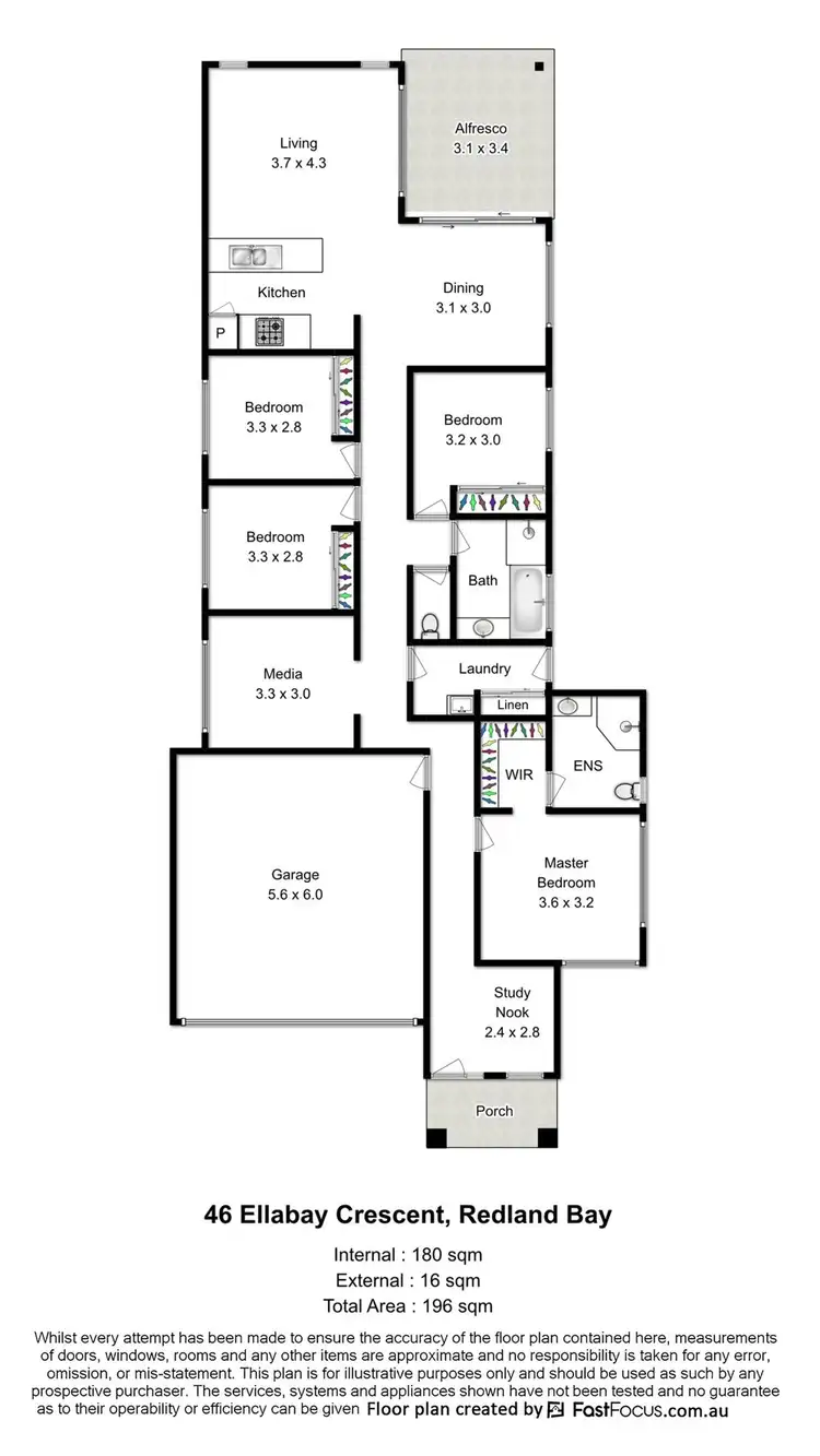 Floorplan of Homely house listing, 46 Ellabay Crescent, Redland Bay QLD 4165