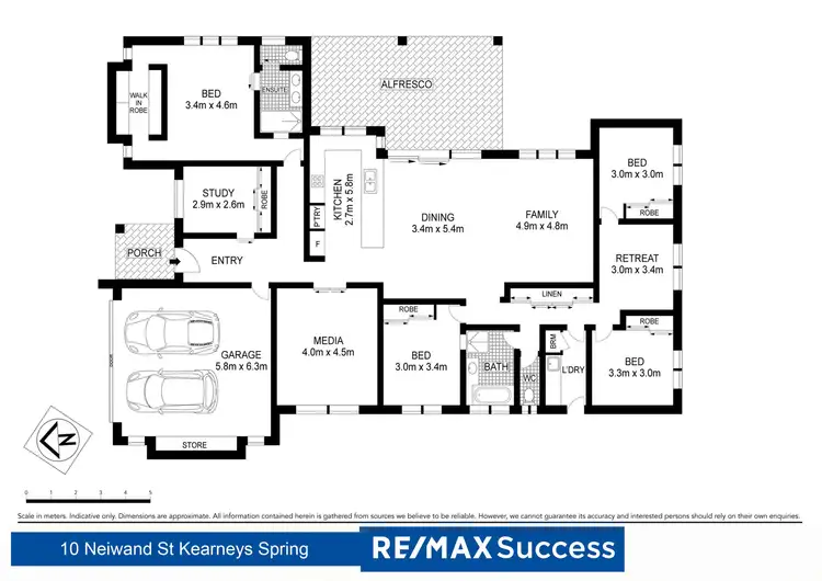 Floorplan of Homely house listing, 10 Neiwand Street, Kearneys Spring QLD 4350