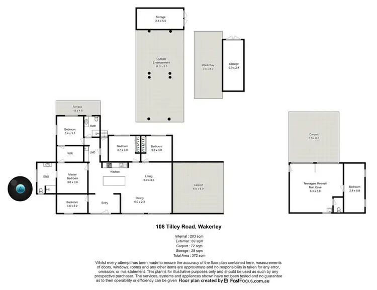 Floorplan of Homely rural property listing, 108 Tilley Road, Wakerley QLD 4154