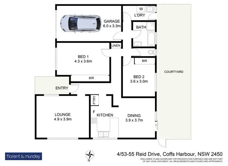 Floorplan of Homely villa listing, 4/53-55 Reid Dr, Coffs Harbour NSW 2450