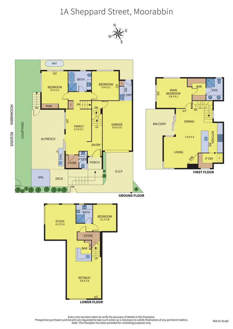 Floorplan of Homely house listing, 1a Sheppard Street, Moorabbin VIC 3189