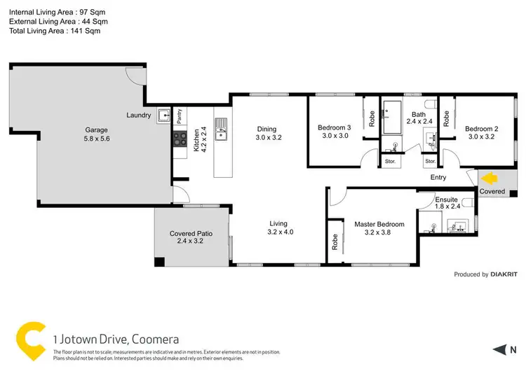 Floorplan of Homely house listing, 1 Jotown Drive, Coomera QLD 4209