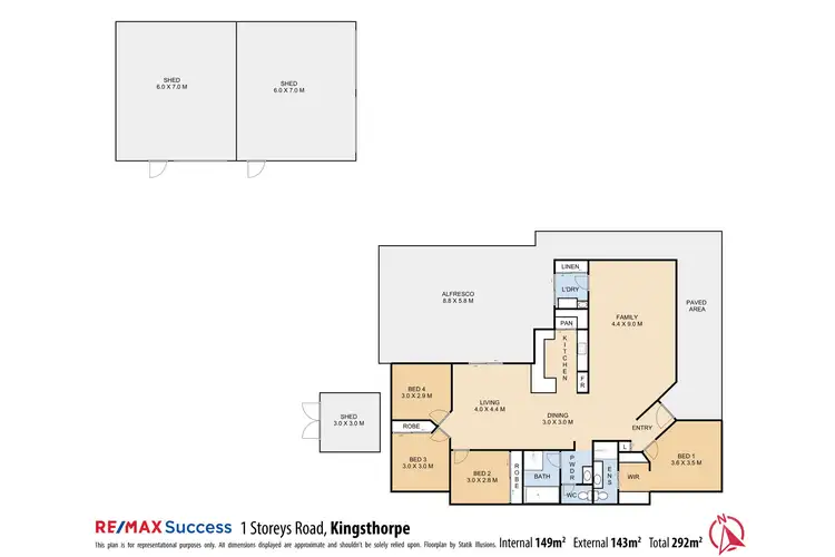 Floorplan of Homely house listing, 1 Storeys Road, Kingsthorpe QLD 4400