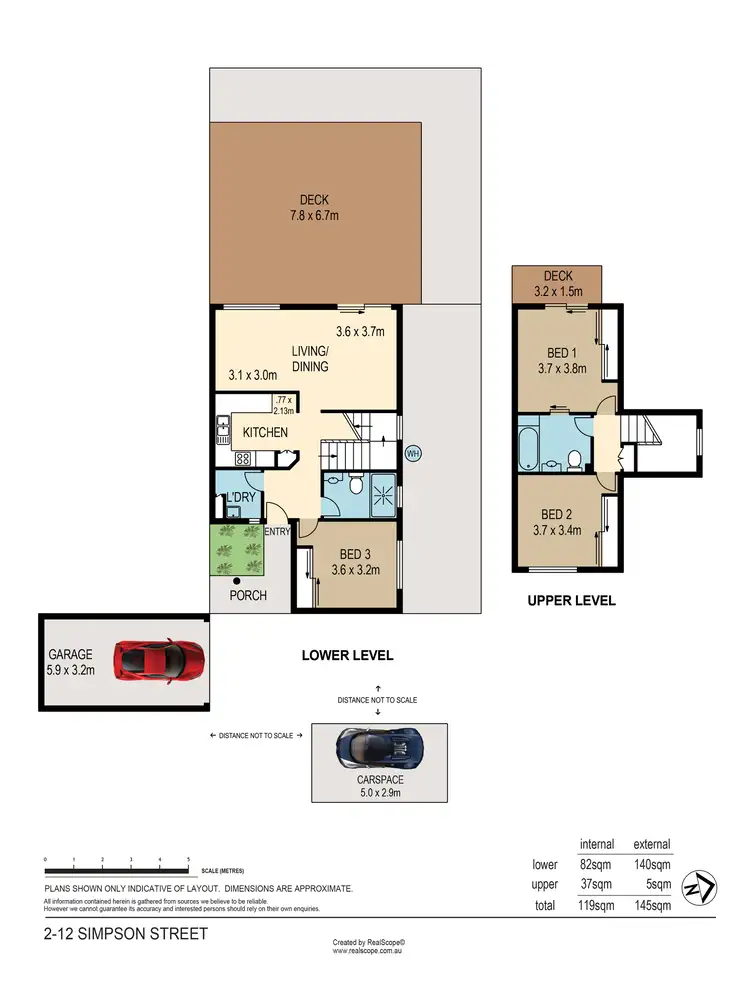 Floorplan of Homely townhouse listing, 2/12 Simpson Street, Morningside QLD 4170