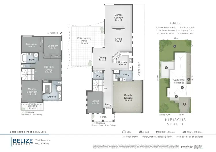 Floorplan of Homely house listing, 5 Hibiscus Street, Steiglitz QLD 4207