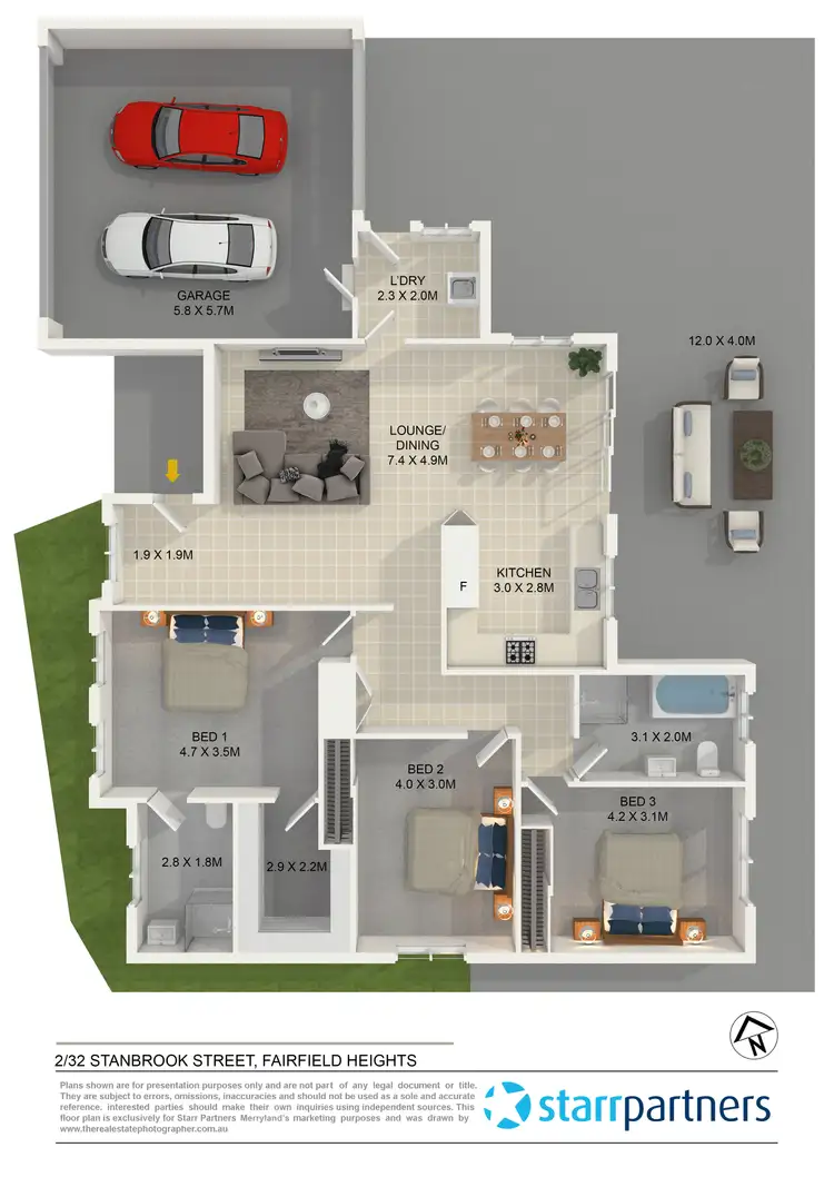 Floorplan of Homely villa listing, 2/32 Stanbrook Street, Fairfield Heights NSW 2165