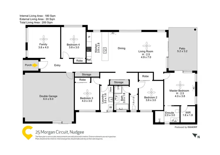 Floorplan of Homely house listing, 25 Morgan Circuit, Nudgee QLD 4014