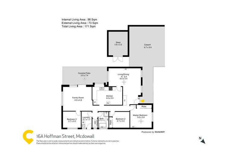 Floorplan of Homely house listing, 16A Hoffman Street, Mcdowall QLD 4053