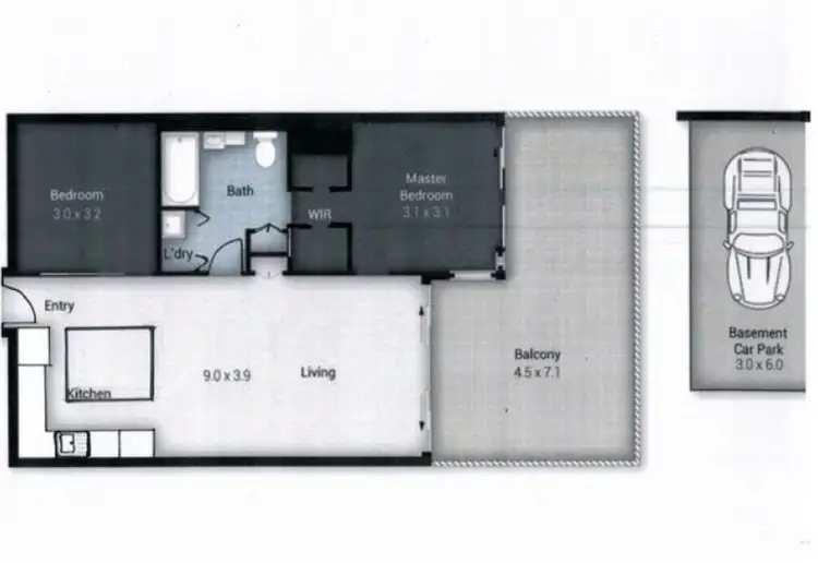 Floorplan of Homely apartment listing, 608/430 Marine Parade, Biggera Waters QLD 4216