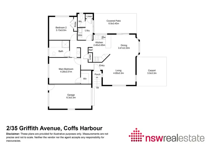 Floorplan of Homely villa listing, 2/35 Griffith Avenue, Coffs Harbour NSW 2450