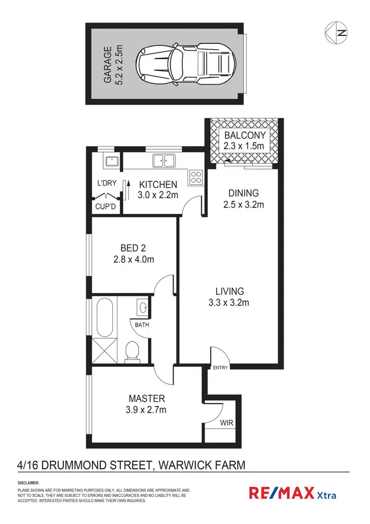 Floorplan of Homely unit listing, 4/16 Drummond Street, Warwick Farm NSW 2170