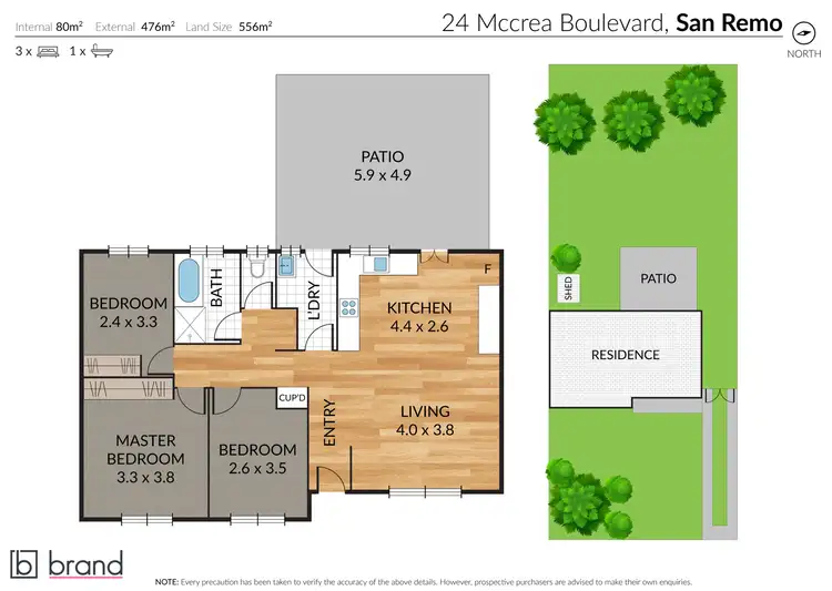 Floorplan of Homely house listing, 24 McCrea Boulevard, San Remo NSW 2262
