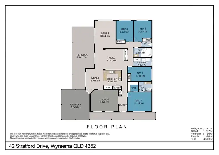 Floorplan of Homely house listing, 42 Stratford Drive, Wyreema QLD 4352