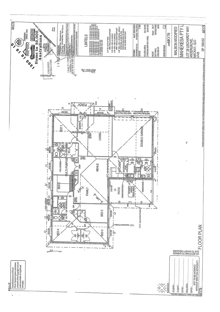 Floorplan of Homely house listing, 26 Leichardt Way, Andergrove QLD 4740