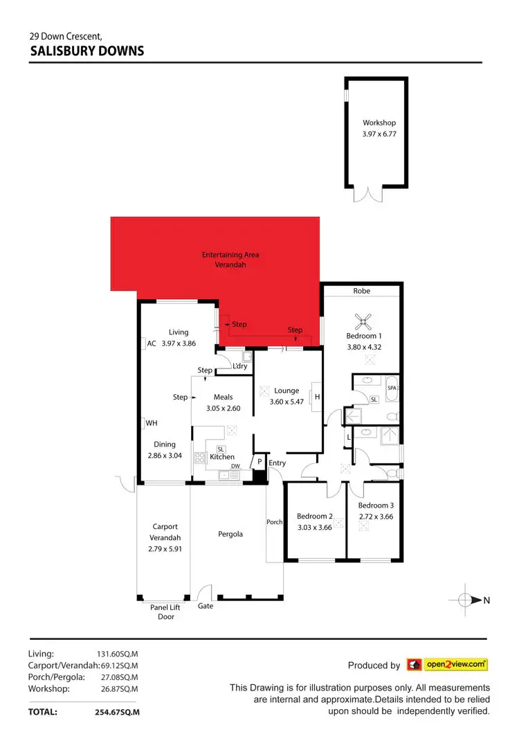 Floorplan of Homely house listing, 29 Down Crescent, Salisbury Downs SA 5108