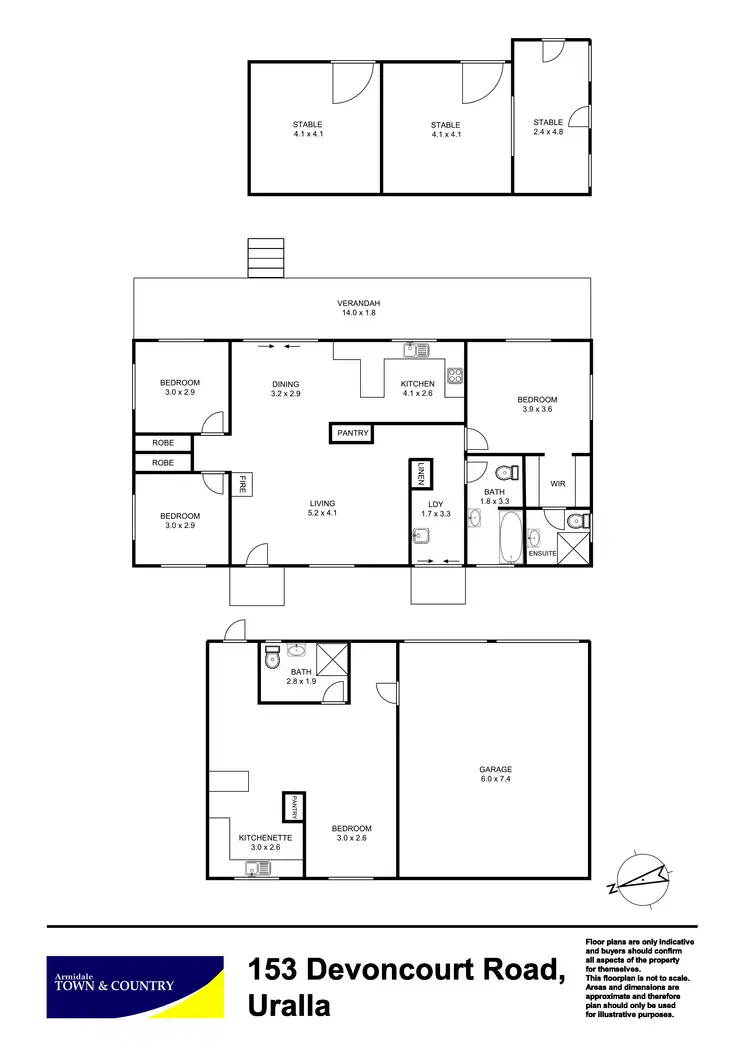 Floorplan of Homely house listing, 153 Devoncourt Road, Uralla NSW 2358