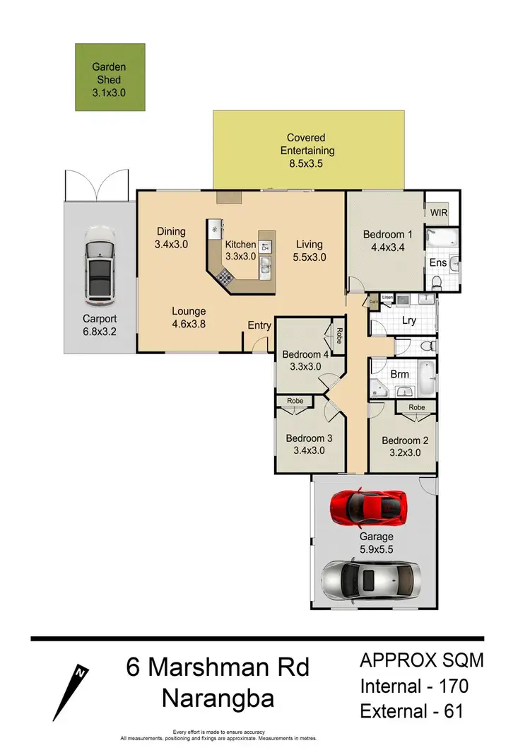 Floorplan of Homely house listing, 6 Marshman Road, Narangba QLD 4504