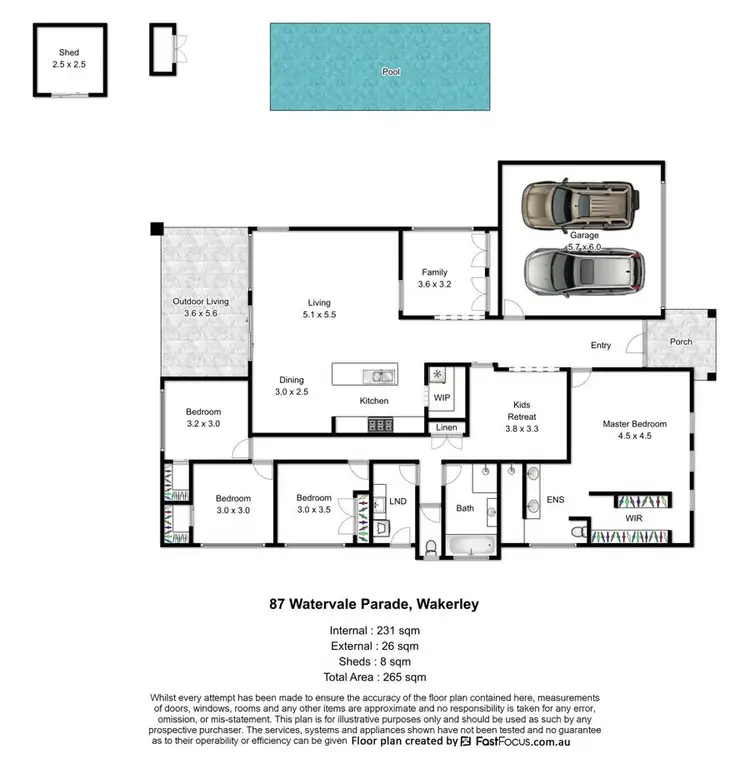 Floorplan of Homely house listing, 87 Watervale Parade, Wakerley QLD 4154