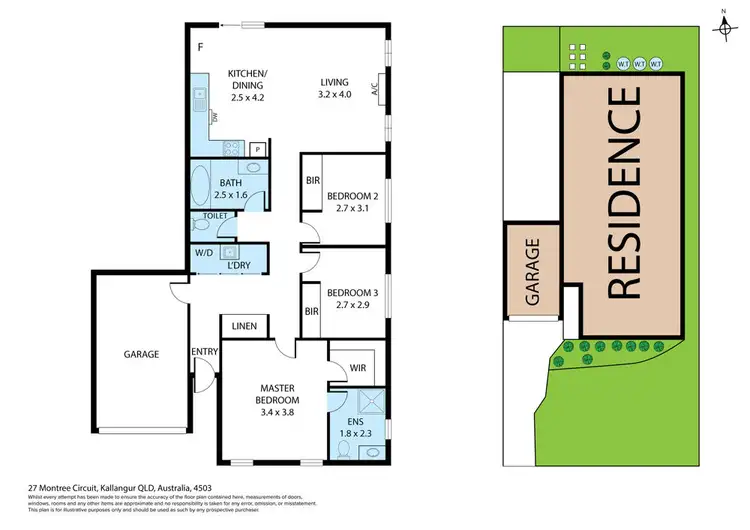 Floorplan of Homely house listing, 27 Montree Circuit, Kallangur QLD 4503