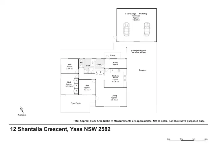 Floorplan of Homely house listing, 12 Shantalla Crescent, Yass NSW 2582