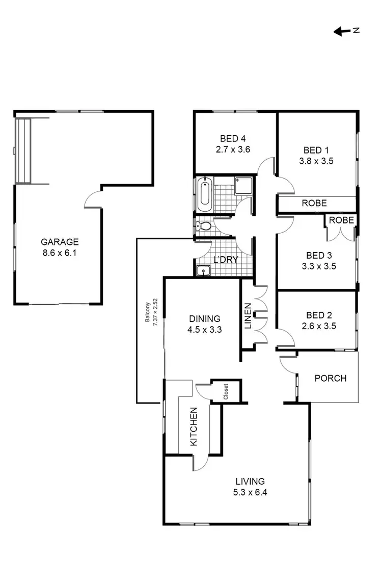 Floorplan of Homely house listing, 1 Tamara Road, Erina NSW 2250
