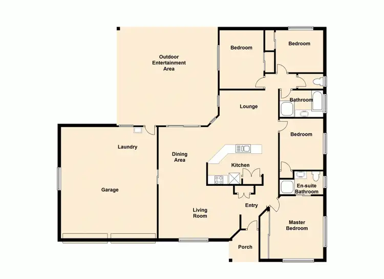 Floorplan of Homely house listing, 45 Parkridge Avenue, Upper Caboolture QLD 4510