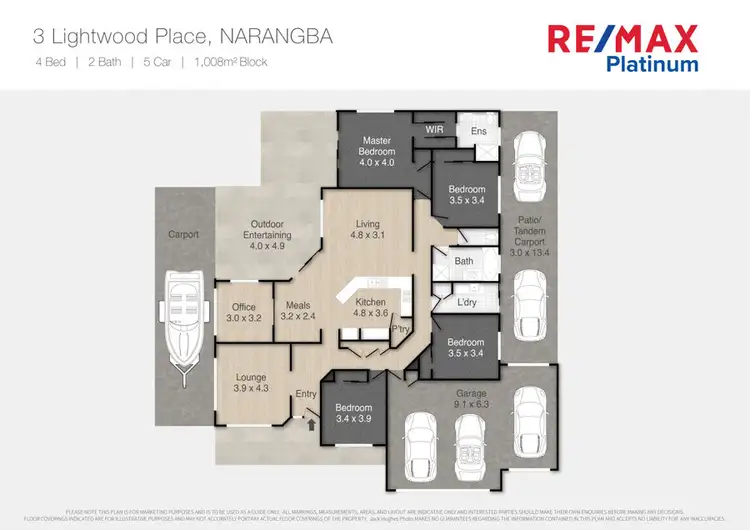 Floorplan of Homely house listing, 3 Lightwood Place, Narangba QLD 4504
