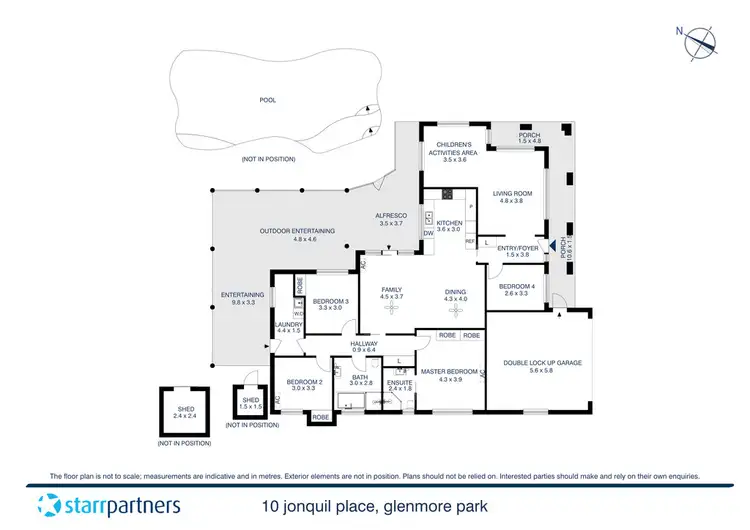 Floorplan of Homely house listing, 10 Jonquil Place, Glenmore Park NSW 2745