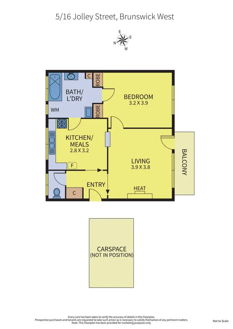 Floorplan of Homely apartment listing, 5/16 Jolley, Brunswick West VIC 3055