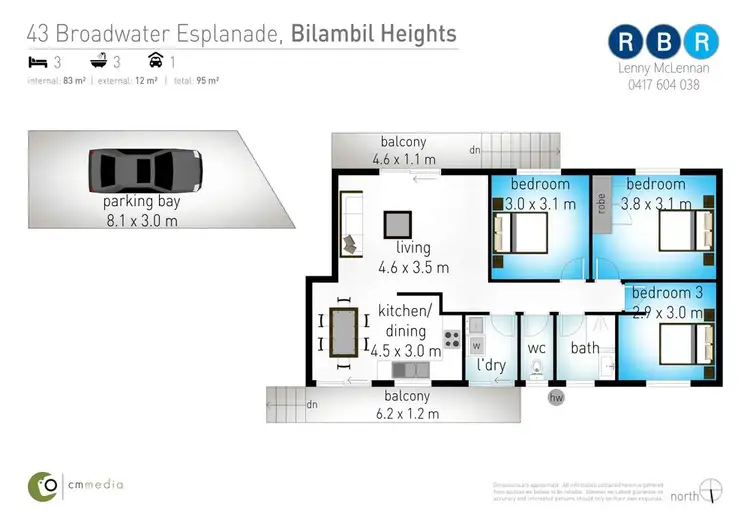 Floorplan of Homely house listing, 43 Broadwater Esplanade, Bilambil Heights NSW 2486