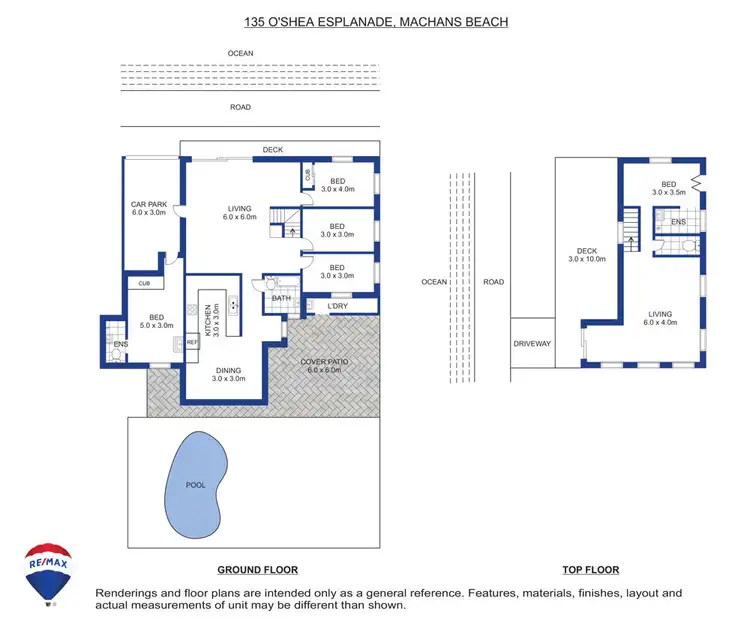 Floorplan of Homely house listing, 135 O'Shea Esplanade, Machans Beach QLD 4878