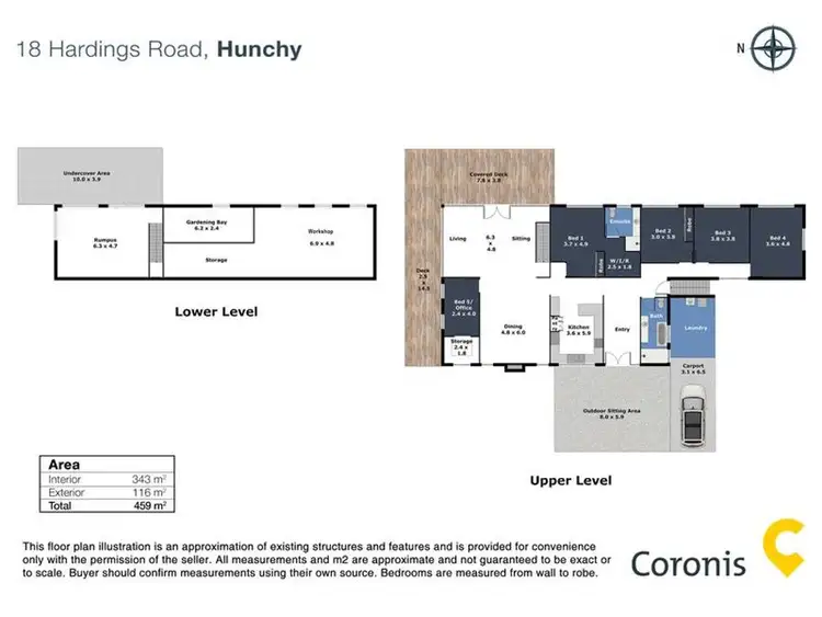 Floorplan of Homely house listing, 18 Hardings Road, Hunchy QLD 4555
