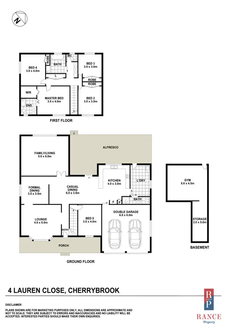 Floorplan of Homely house listing, 4 Lauren Close, Cherrybrook NSW 2126