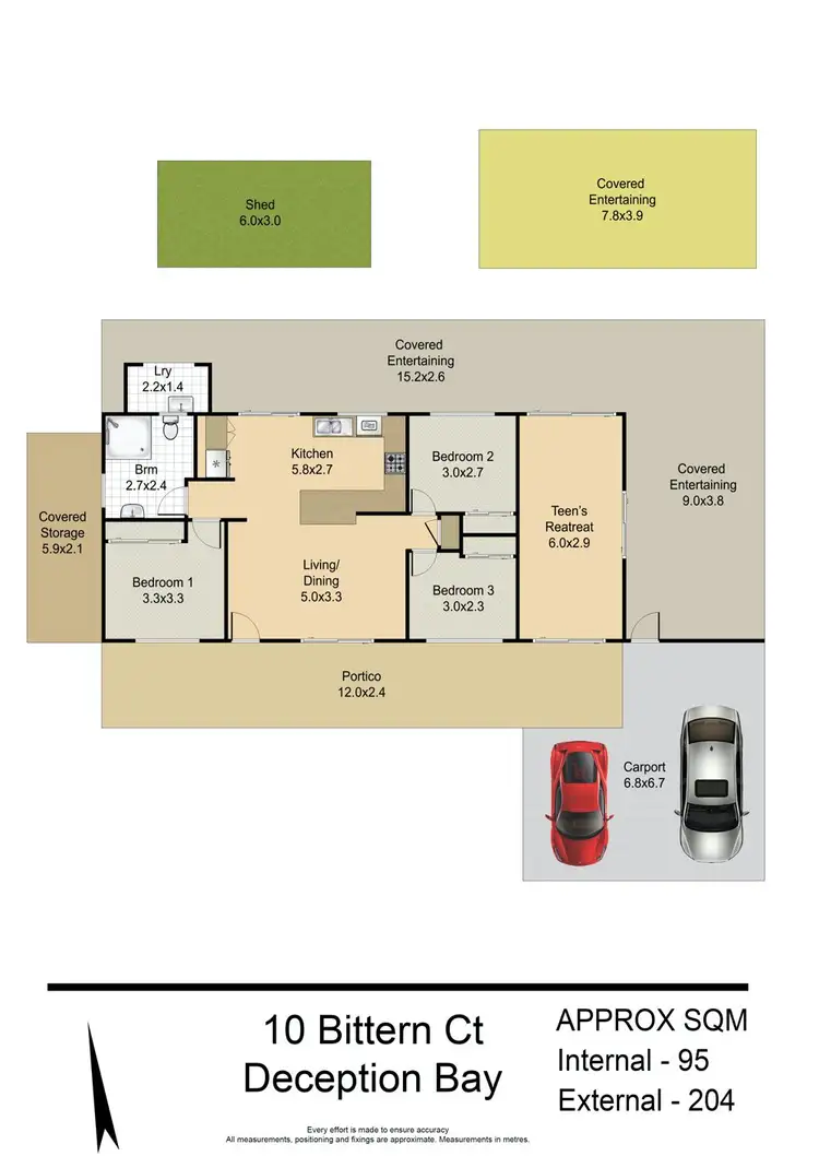 Floorplan of Homely house listing, 10 Bittern Court, Deception Bay QLD 4508