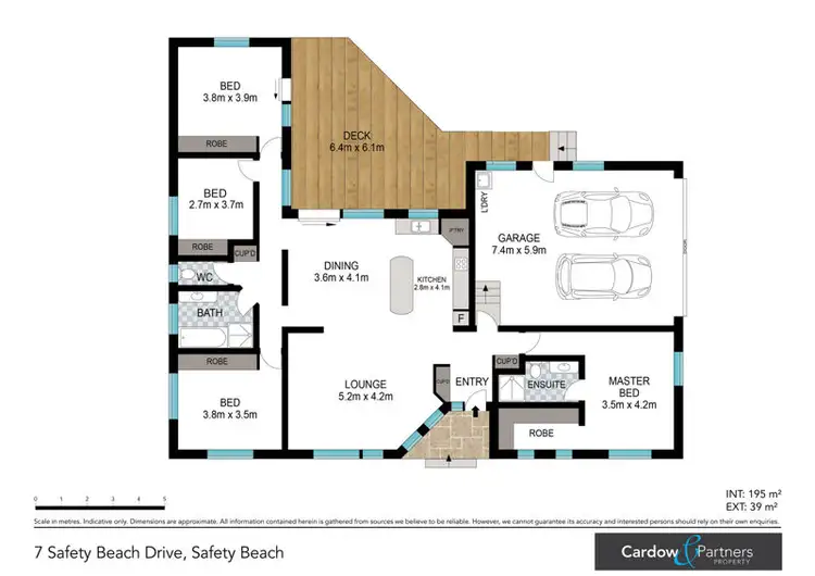 Floorplan of Homely house listing, 7 Safety Beach Drive, Safety Beach NSW 2456