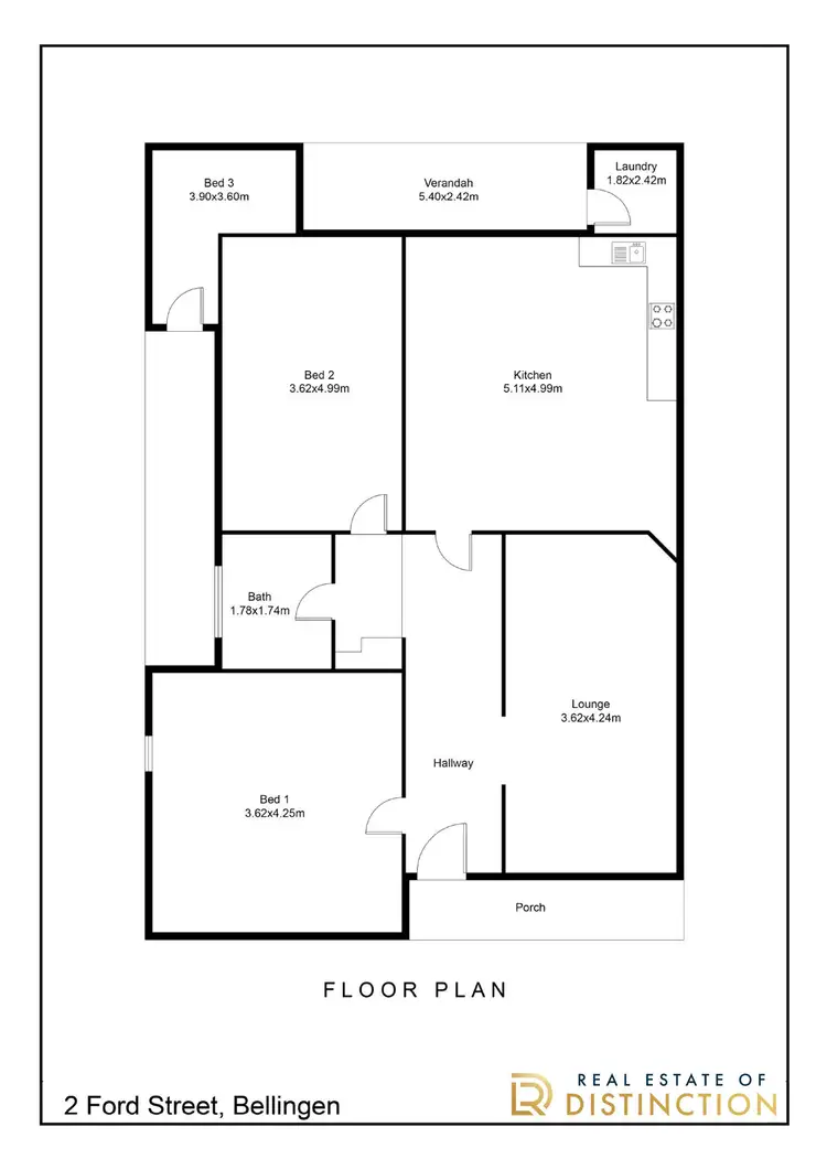 Floorplan of Homely house listing, 2 Ford Street, Bellingen NSW 2454