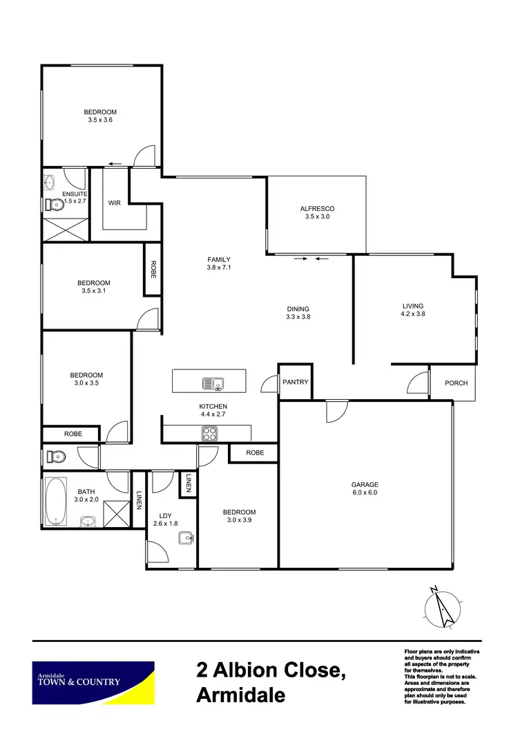 Floorplan of Homely house listing, 2 Albion Close, Armidale NSW 2350