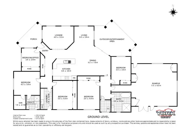 Floorplan of Homely house listing, 10 Stark Drive, Vale View QLD 4352