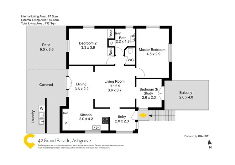 Floorplan of Homely house listing, 42 Grand Parade, Ashgrove QLD 4060