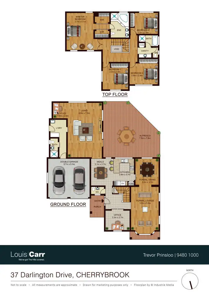 Floorplan of Homely house listing, 37 Darlington Drive, Cherrybrook NSW 2126