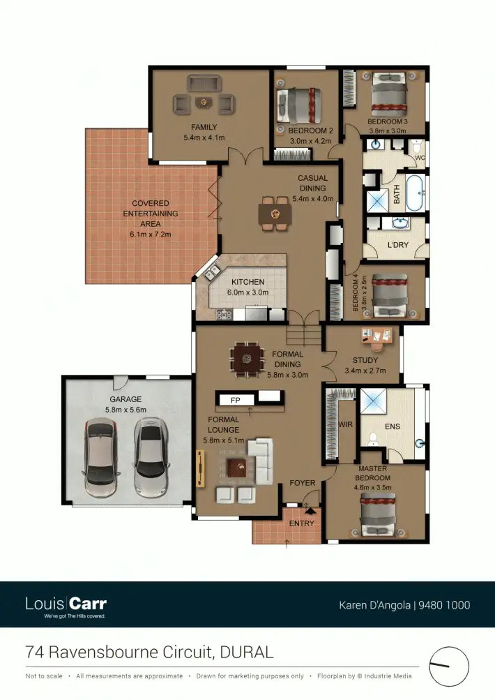 Floorplan of Homely house listing, 74 Ravensbourne Circuit, Dural NSW 2158
