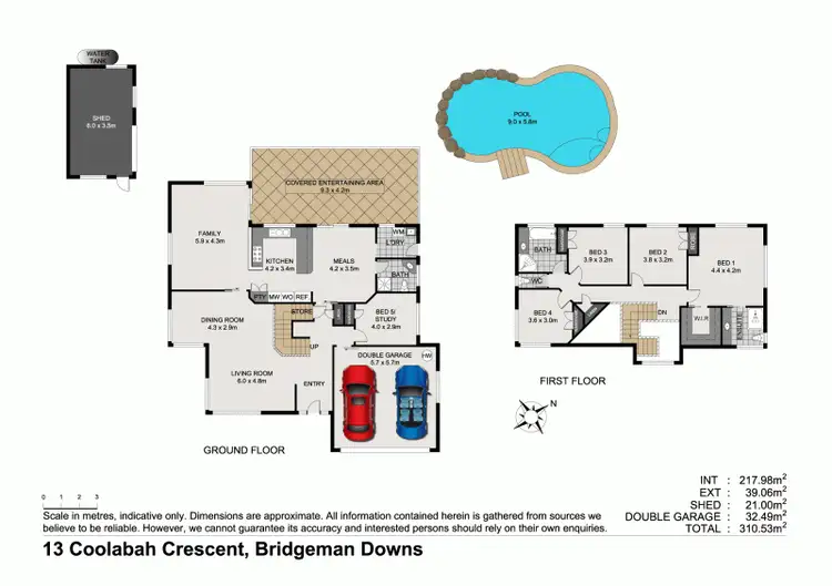 Floorplan of Homely house listing, 13 Coolabah Cres, Bridgeman Downs QLD 4035