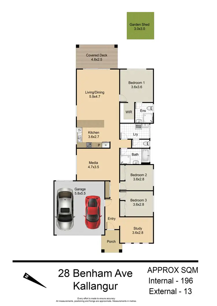 Floorplan of Homely house listing, 28 Benham Ave, Kallangur QLD 4503