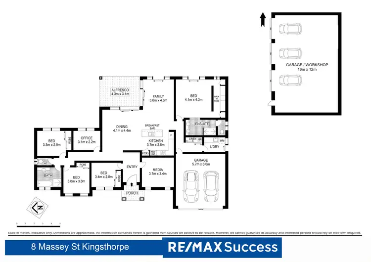 Floorplan of Homely house listing, 8 Massey Street, Kingsthorpe QLD 4400