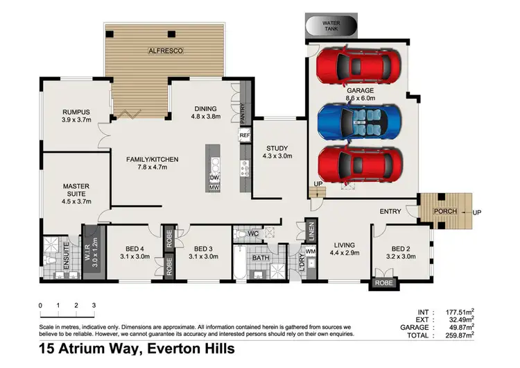 Floorplan of Homely house listing, 15 Atrium Way, Everton Hills QLD 4053