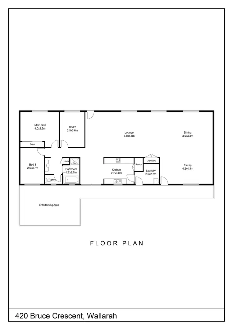 Floorplan of Homely rural property listing, 420 Bruce Crescent, Wallarah NSW 2259