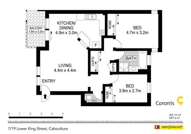 Floorplan of Homely unit listing, 7/19 Lower King Street, Caboolture QLD 4510